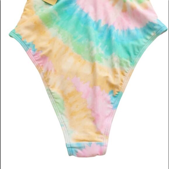 Stoney Clover Lane x Target Rainbow Tie Dye One Piece Swimsuit Size XS New - Picture 8 of 16